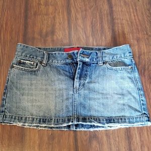 Hollister Distressed Denim Skirt